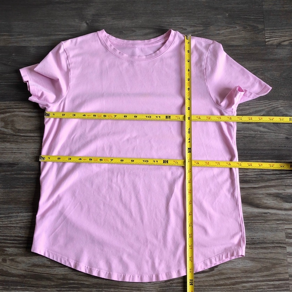 Lululemon Love Curved Hem Crewneck Tee Vitapink 6 Pima Cotton - Picture 10 of 11